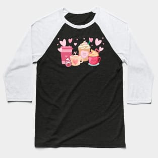 Coffee Lover - Valentines Day Baseball T-Shirt